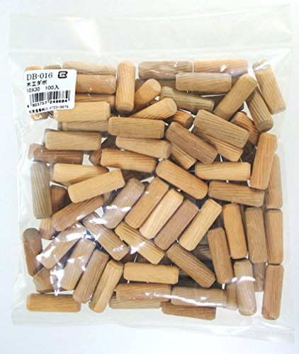 和気産業(Waki Sangyo) 木工ダボ 棚 四隅 家具 10×30mm DB-016 100入