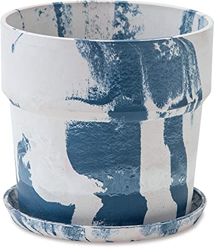 POSH LIVING(ポッシュリビング) アーバンプランツポット ミルク/ブルーベリー サイズ：約φ19.5 H18.5 8..