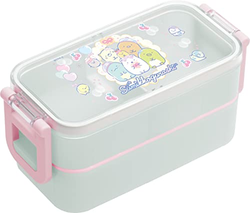 樂天商城 - サンエックス すみっコぐらし ランチマーケット 2点ロックはし付ランチボックス KA17302