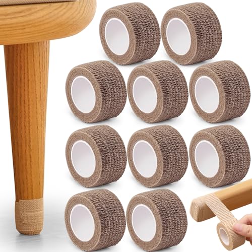 椅子脚カバー キズ防止テープ 10個入り 粘着テープ 椅子の脚 カバー 無痕 滑り止め 騒音軽減 高弾性不織布 テーブル脚カバー