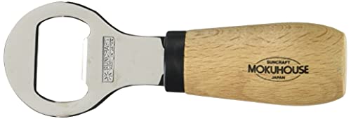 サンクラフト 栓抜き 日本製 天然木柄 モクハウス BM-214 ブラウン 12cm