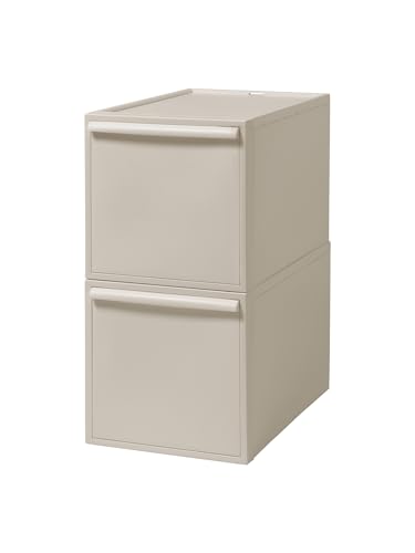 ライクイット (like-it) 収納ボックス クローゼットシステム 引出し (L) 2個組 ベージュ CS-D3 2P 奥行き52cm 衣装ケ