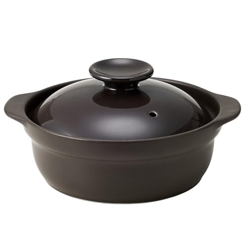 TAMAKI サーマテック一人用 IH対応 超軽量IH土鍋 6.5号チャコールグレー 23×20×高さ11×底直径15.7cm 使いやすい 軽い