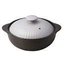 三陶(Santo) サーマテック IH・直火両用 土鍋 9号 3-4人用 3000 電子レンジ オーブン 直火 IH対応 ライトグレー 1843