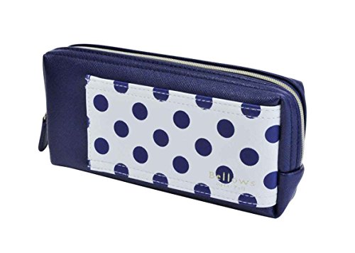 Organize Goods - コンサイス(Concise) ペンケース ベロウズ 134176 ドットネイビー