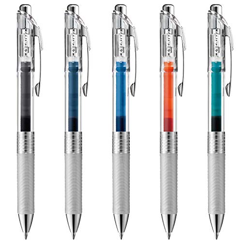 Rakuten - ぺんてる ボールペン ゲルインキ エナージェル インフリー 0.7mm クリア軸 BL77TL5AMZ 5色