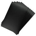 光沢なし ブラック/黒色 5枚セット 約A4サイズ カッティング用シート カッティングシール カッティングステッカー 光沢 ステッカーシート 約