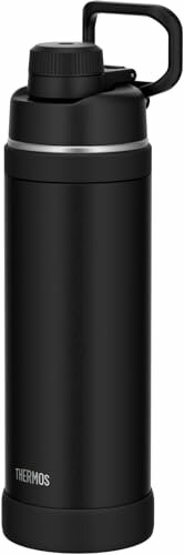 【ハンドル付き・食洗機対応】サーモス 水筒 真空断熱スポーツボトル 1L ブラック 持ち運びに便利なキャリーループ 直飲み 飲み口が外せて洗いや