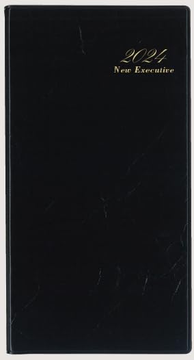 生産性手帳　2024年　ウィークリー（レフト式）　ニューエグゼクティブ　黒　No.31　（2023年12月始まり）