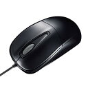 サンワサプライ 有線USBマウス 静音 光学式 3ボタン 中型 ブラック MA-122HBK(2)