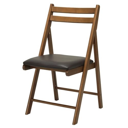 ブラウン/(約)幅44×奥行51.5×高さ82cm/NK-026BR・Color:ブラウンSize:(約)幅44×奥行51.5×高さ82cm・パッケージ個数:1・商品サイズ(約):幅44×奥行51.5×高さ82cm・商品重量(約):4.9kg・耐荷重(約):80kg・素材:天然木(ラバーウッド)・ウレタンフォーム・合成皮革 塗装:粉体塗装・天然木仕様、折りたたみ可能普段使いはもちろん、来客用やイスの買い足しにおすすめの折りたたみチェア。 落ち着いた色味で高級感のあるブラウン・優しい色味で北欧テイストのナチュラルの2色展開です。 座面は座り心地の良いクッションタイプ。