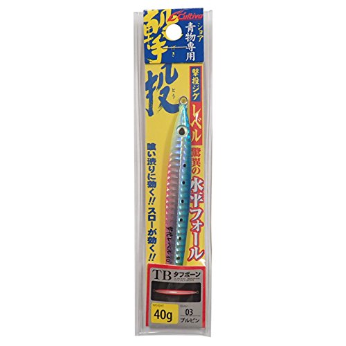 #3 ブルピンブルピン/40g/31871・Style:#3 ブルピン・パッケージ個数:1・主な対応魚種:ヒラマサ ブリ マグロ ロウニンアジ タチウオ・重量:40g・カラー:ブルピン #3レベルの目指したものはタメのきく水平フォール。スローなジグ操作で真価を発揮します。オフショアではすでに、スローコンセプトの優秀なジグがいくつか発表され、今まで口を使わなかった魚達を次々に引き出す成果を見せています。スローな操作に使える、タメのきくジグがショア用にもあれば・・・。しかしながら、撃投は「落とすジグ」ではなく「投げるジグ」ハードなフィールドでの酷使に耐えなければなりません。求められる機能は船からのそれとは異なります。まずタフでなければなりません。しかも飛ばなくてはなりません。できれば、軽快でなくてはなりません。着底感も、操作感も、魚のまとわりつきも・・・。全てが鈍くなるのがショアの釣り。だからこそ諦めずに、繊細な操作を極めたいと思う。タメのきく、フロントウェイトジグ「レベル」こいつなら、またひとつ新しい世界が拓ける事は、間違いありません。