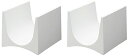 ライクイット ( like-it ) ワインラック 2P スタッキング可能 タンブラー収納 ホワイト 約幅13.8x奥16x高12cm/1個あた