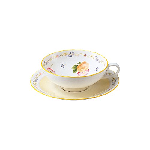 Noritake ノリタケ ティー カップ & ソーサー 180cc ジュヌフレール 電子レンジ対応 ボーンチャイナ T58043A/4620