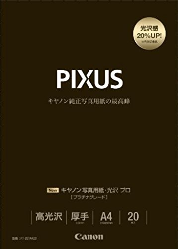 Rakuten - （業務用セット） キャノン Canon純正プリンタ用紙 写真用紙・光沢 プロ（プラチナグレード） PT-201A420 20枚入 【×2セット】