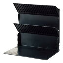 リヒトラブ 1冊でも倒れない ブックスタンド ブックエンド A4 ブラック A3577-24