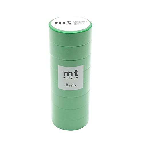カモ井加工紙(Kamoi Kakoshi) mt マスキングテープ 8P 幅15mm×7m 182 グリーンMT08P182R