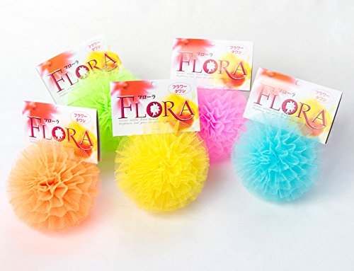 FLORA(フローラ) フラワータワシ食器用スポンジ (6個 カラーおまかせで