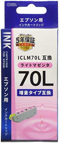 Rakuten - オーム電機　エプソン互換インク　ICLM70L互換　ライトマゼンタ×1　INK-E70LB-LM
