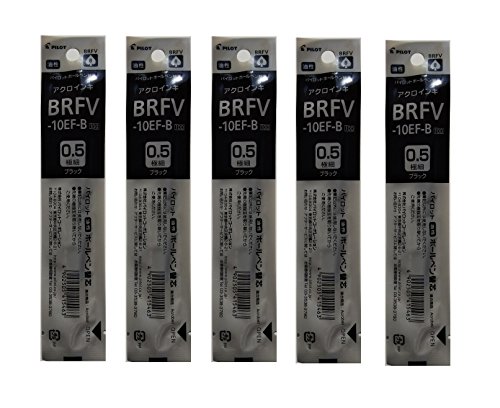 樂天商城 - PILOT パイロット 油性ボールペン替芯0.5mm アクロインキ 極細 黒 BRFV-10EF-B 5本組み