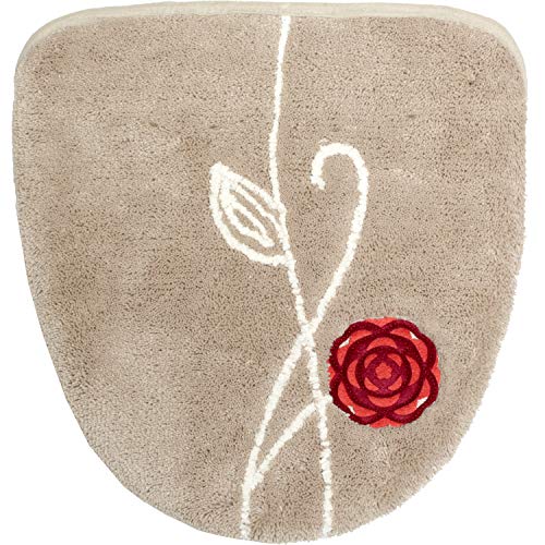 オカ トイレ フタカバー エトフ ドレニモタイプ 普通型、洗浄・暖房型共通 吸着タイプ ベージュ1. ベージュ2×41×47cm