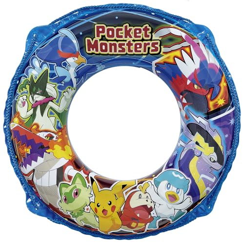 イガラシ ポケモン60cmウキワ ブルー(ロープ付き) 膨らんだ状態のウキワの内周は約85~90cm