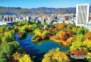 キューティーズ 300ピース ジグソーパズル 日本の都市54 北海道札幌市「紅葉の中島公園」 (26x38cm)