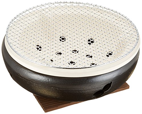 マルヨシ陶器 伊勢炭焼 水コンロ 10号 黒 M4604