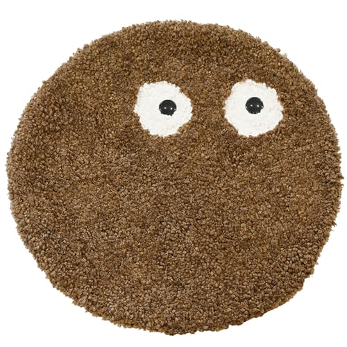 アンドパッカブル 椅子 クッション 丸 チェアパッド 座布団 約35cm フライングモンスター ブラウン 茶色 76691