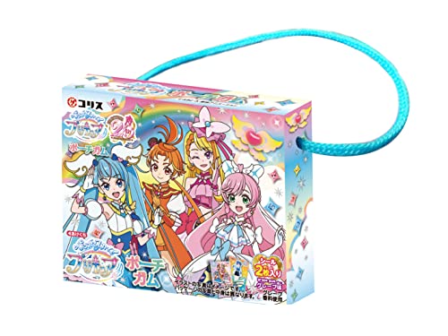 ステッカー2枚入り・（C）ABC−A・東映アニメーション1BOX12個入り。ポーチ型のパッケージの中にステッカー2枚（ランダム封入）とガム8粒が入っています。