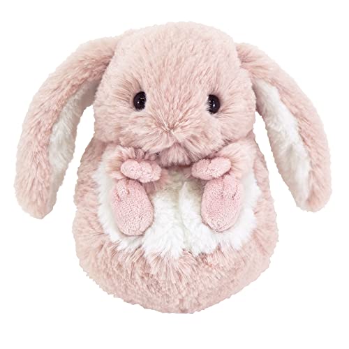 Rabbit - サンレモン(Sun Lemon) ころもっふる ウサギ ピンク 16×15×14cm ぬいぐるみ アニマル P-8262