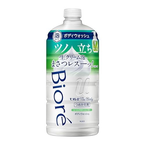 ビオレu 【大容量】 ザ ボディ 〔 The Body 〕 泡タイプ ヒーリングボタニカルの香り つめかえ用 780 「高潤滑処方の生クリーム泡