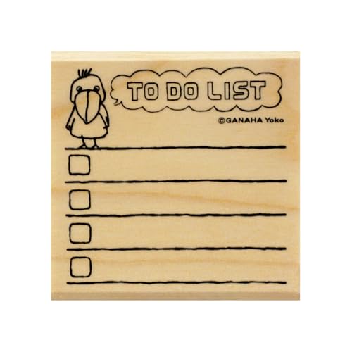 こどものかお スタンプ どうぶつはんこ【手帳編】 TO DO LIST/ハシビロコウ 1675-011
