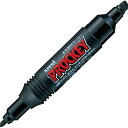 三菱鉛筆 水性サインペン プロッキーツイン 細字+太字 黒 PM150TR.24 10本入