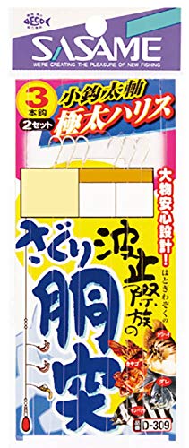 ささめ針(SASAME) D-309 波止際族のさぐり胴突(極太ハリス)4号 D-309