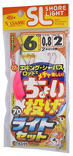 樂天商城 - ささめ針(SASAME) TKS49 特選 SLちょい投げ ライトセット 6号