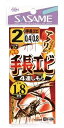 ささめ針 Wー606手長エビ4連シモリ1.8m2-0.4