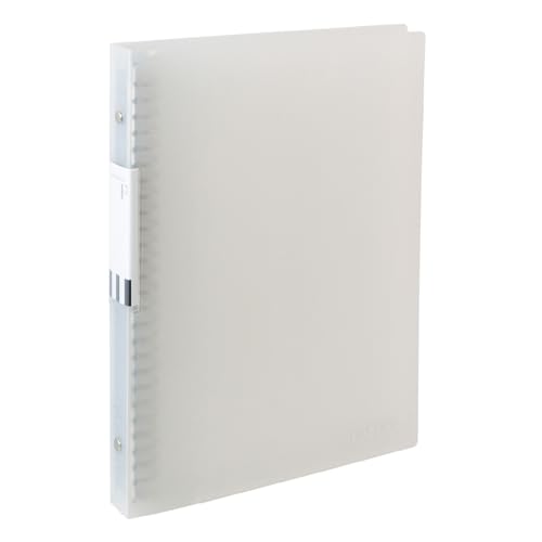 クリア/B5/LN41T・Size:B5Color:クリア・パッケージ個数:1・【サイズ】B5（222×249×27mm）・【穴数】26穴・【リーフ収納目安】140枚・【仕様】 各表紙裏収納ポケット付き・【重量】260gキョクトウ バインダー FOBCOOPは金属製綴じ具の保存に適したバインダー。 表2・表3にもポケット付き。 背表紙や表紙にロゴ銀箔押しは入っていて、スタイリッシュ。 背表紙の透明ポケットにタイトルシートをセット出来る。 パリのカフェのサンルーフをイメージしたタイトルシート付き。 タイトルシートの裏面は方眼罫に。