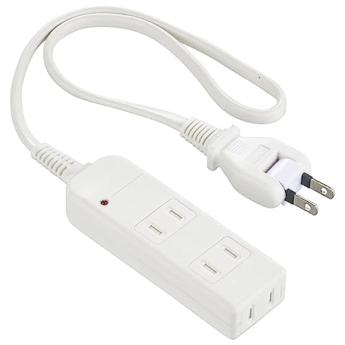 オーム電機 電源タップ 雷ガード 3個口 0.5m ホコリシャッター 感電防止 安全タップ ホワイト HS-TK305SFW-22 00-163