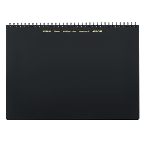 Rakuten - コクヨ ソフトリング ノート ビジネス 70枚 A4 方眼罫 黒 ス-SV427S5-D