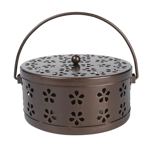 蚊取り線香入れ ブラウン スチール製 蚊取り線香ホルダー 蚊取り線香立て 蚊取り器 インテリア