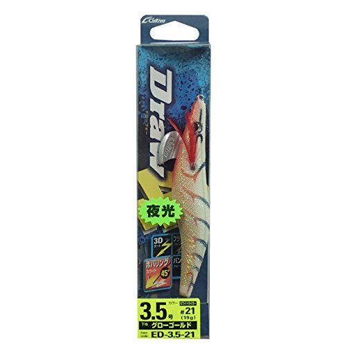 3.5号 (19g)#21ホワイトタイガー/グローゴールド/3.5/31882・Color:#21ホワイトタイガー/グローゴールドStyle:3.5号 (19g)・パッケージ個数:1・主な対応魚種:イカ・使用可能な釣法:イカ釣りエギング・サイズ:3.5号 / 重量:19g・カラー:ホワイトタイガー/グローゴールド #21・型番:No.31882ただ引きじゃない最強の「水平移動」。それがホバリングスライド。 ●フラッシュジャンプ：求めたのはイカに対して視界から突如、消えたかのように惑わせる瞬間的な高さ。さらには追い打ちでヒラを打たせフラッシングさせる。あたかも手負いのベイトフィッシュを演出したように仕上げた。●バンジーフォール：エギングでフォールとは従来、食わせのタイミングであり「待ち」の間でもある。しかし現実はジャークで追ってきたイカがフォール中にエギを見切るのは日常茶飯事。そんな状況でもさらに追わせ抱かせるテクニックがバンジーフォール。水平フォールから急降下フォールでのボトムへ逃げるベイトフィッシュを演出しエギを見切らせない。バンジーフォールは今までの「待ち」の間であるフォールを「攻め」の間へと変え、新たなる引き出しを使い手に与える。