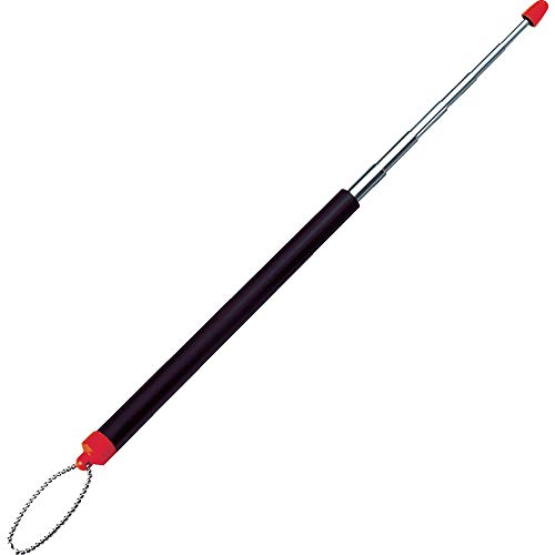 ブラック/全長:約122cm/PT-200・Size:全長:約122cm・パッケージ個数:1・L250xφ16mm・伸縮寸法:L25~最大約122cm●先端は見やすい蛍光色です。●転がらない六角形、吊り下げに便利なチェーン付です。