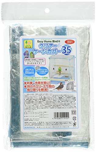 シンプル透明/-/4976285119101・パッケージ個数:1・冬の防寒、夏の冷房対策に！商品紹介 羽やホコリ、エサ殻の飛び散りを軽減！ 小鳥がよく見えるクリアーな本体とお部屋が明るくなるカラーパイピング！ イージーホームバード35シリーズにピッタリサイズ。 正面は部分テープで簡単開閉可能。 天面スリットからケージの取っ手が取り出せる。 使用方法 ・本品はイージーホームバード用ケージカバーです。他の目的及び対応生体以外には使用しないで下さい。 ・火気には近づけないで下さい。 ・開封後、ビニール臭が気になる場合は使用する前に本品を広げた状態で数日間干して臭いをとばしてからご使用ください。 ・ヒーターとの併用は接触しないようにして下さい。 ・飼育時における事故などに関しましては、責任を負いかねますので予めご了承ください。