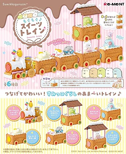 -/-/172910-box・パッケージ個数:1・商品サイズ:H115×W70×D50mm・パッケージ内に含まれる商品の数: 6商品紹介 すみっコぐらしのキャラクターたちとスイーツがかわいい商品が新登場! クッキーモチーフのトレインの中にはふわふわマシュマロがたくさん詰まっていておいしそう? トレインはつなげたり、#2、#6の上に重ねられるよ。 ラインナップ(予定) 1、スイーツトレインしゅっぱつしんこう! 2、ぺんぎんの大好きなスイーツ 3、おそろいのキャンディ 4、まんぷくで幸せ? ? 5、おいしそうなキャンディつかまえた! 6、ふわふわのマシュマロがいっぱい 全6種類 安全警告 なし