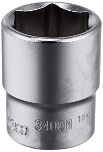 -/17mm/KOKEN・Size:17mm・パッケージ個数:1・D1(mm):23.3・D2(mm):21.5・?(mm):12.5・L(mm):29・重量(g):513/8(9.5mm)SQ. 6角ソケット 17mm 3400M-17