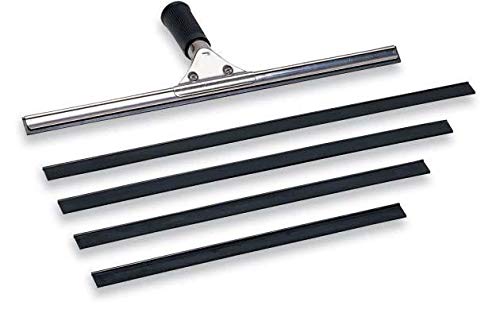 ホワイト/40cm/CL5093400・Size:40cm・パッケージ個数:1・●業務用(プロ用)ゴムを採用しています。●伸縮ポールを使えば高所の掃除も可能です。・●幅×(mm):400●質量(g):26・●フレーム:ステンレス●グリップ:TPE樹脂●先ゴム:合成ゴム●窓掃除に。
