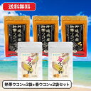 【D】熱帯ウコン×3袋＋春ウコン×2袋セット 栄養機能食品(ビタミンC) クルクミン 30mg 金秀バイオ 公式 沖縄県産 農薬不使用ウコン 熱帯ウコン 春ウコン 紫ウコン 1日3粒目安 フラボノイド ターメロン ミネラル カネヒデ かねひで