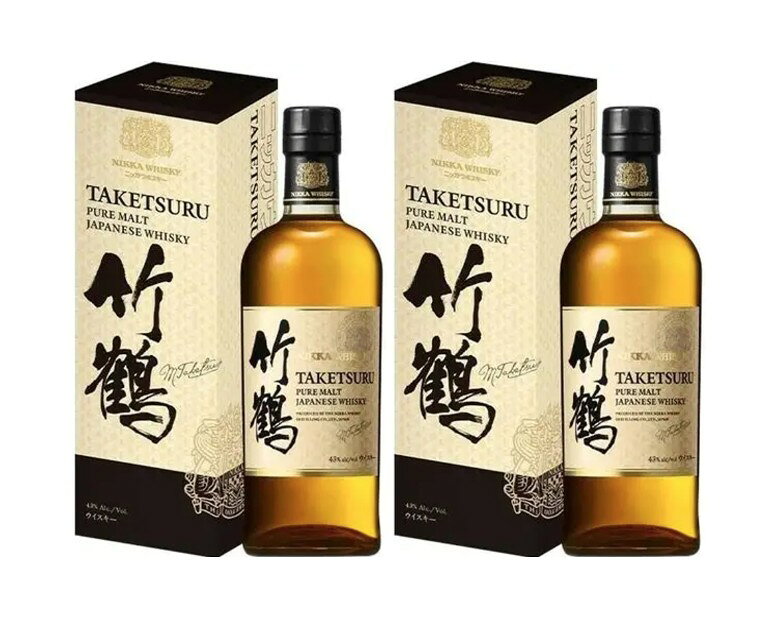【2本セット】【専用箱付き】【1本当たり6600円】【送料無料（一部地域を除く）】アサヒビール 竹鶴ピュアモルト　瓶700ml正規 アサヒビール 竹鶴ピュアモルト　瓶700ml正規 2