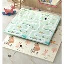 大判 極厚 防水 ベビーマット 図形認知 プレイマット 200x180cm 両面式 赤ちゃん キッズ 子供 遊びマット